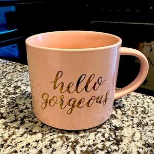 Blush Pink & Gold “Hello Gorgeous” Coffee Mug